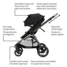 Load image into Gallery viewer, Maxi Cosi Next Generation Zelia Luxe 5-in-1 Modular Travel System- Basalt Black
