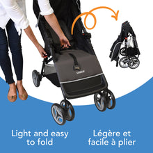 Load image into Gallery viewer, Cosco Light 'n Easy Travel System - Tuxedo Black