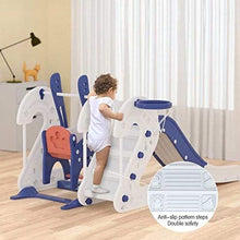 Load image into Gallery viewer, Indoor slide & Swing & Ball frame & Basketball stands