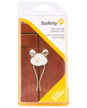 Load image into Gallery viewer, Side by Side Cabinet Lock White - 1 Pack