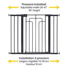 Load image into Gallery viewer, Contemporary Tall &amp; Wide Gate with SecureTech
