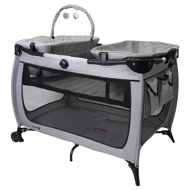 Safe Stages Playard with Comfort Cool - Morning Fog