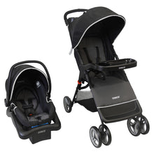 Load image into Gallery viewer, Cosco Light &#39;n Easy Travel System - Tuxedo Black
