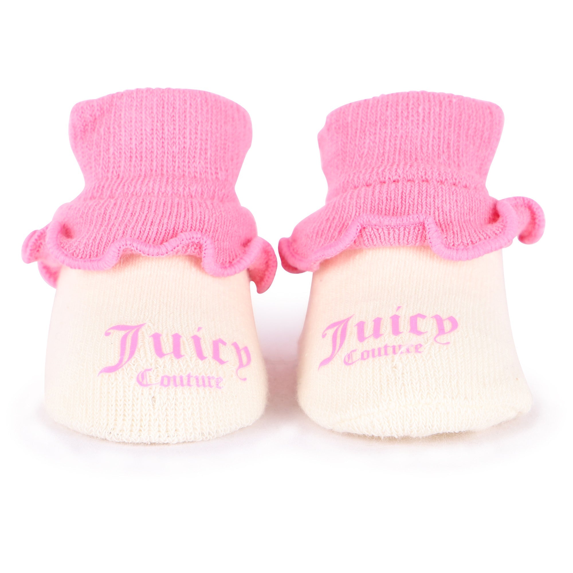 Juicy Couture Leopard Print Cap and Logo Baby Shoes Set