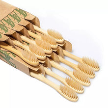 Load image into Gallery viewer, Bamboo Toothbrash, Organic &amp; Biodegradable.
