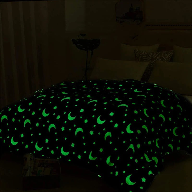 Glow In The Dark Luminous Blanket For Kids